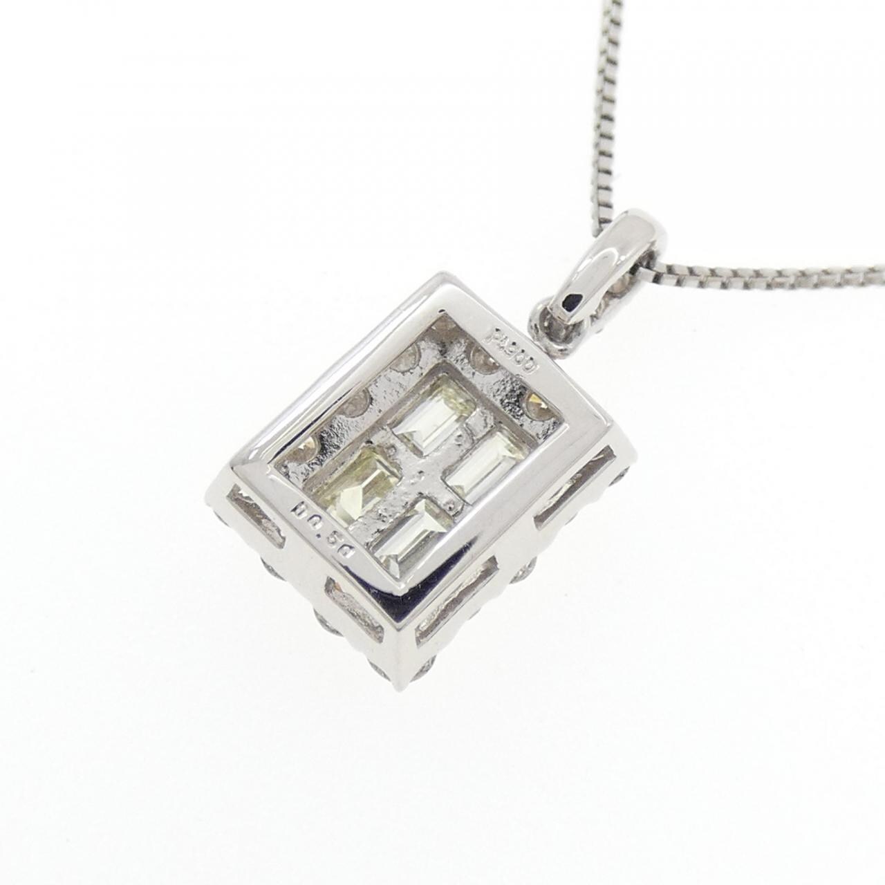 【新品】PT900/PT850 ダイヤモンド ネックレス 0.50CT