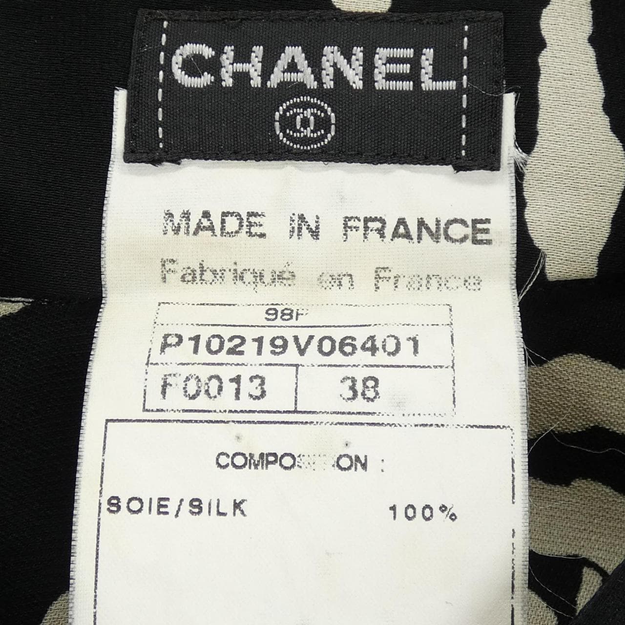 シャネル CHANEL P10219V06401 98P シャツ