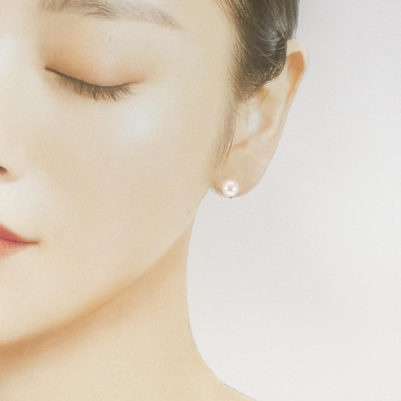 K14WG アコヤパール ピアス 7.1mm