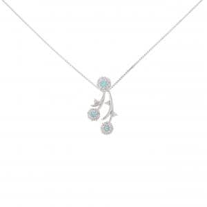 K18WG トルマリン ネックレス 0.11CT