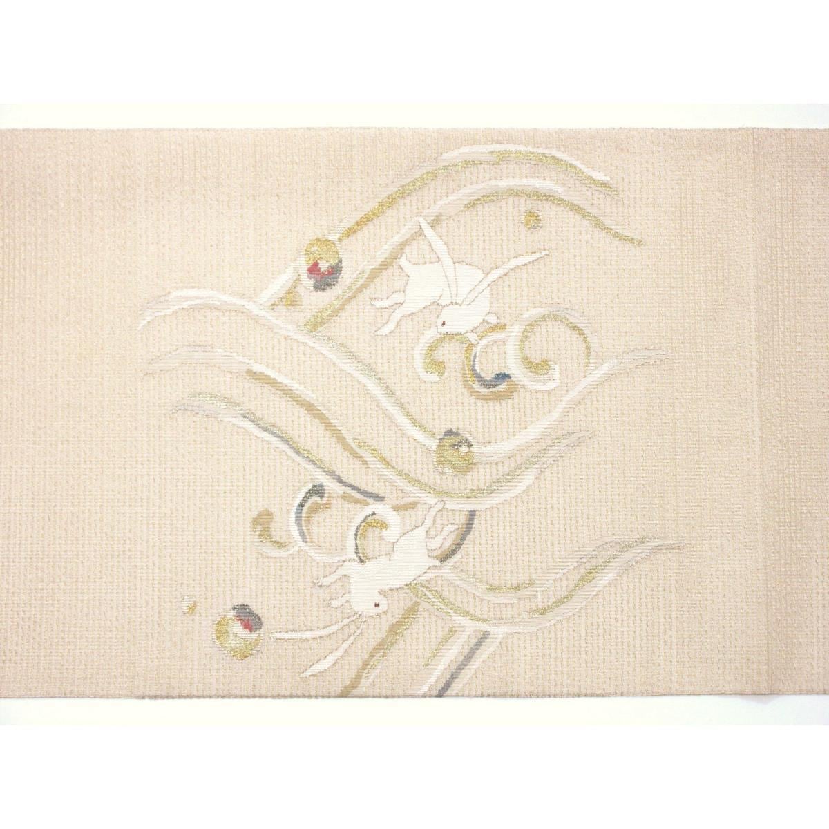 夏袋帯　絽綴織