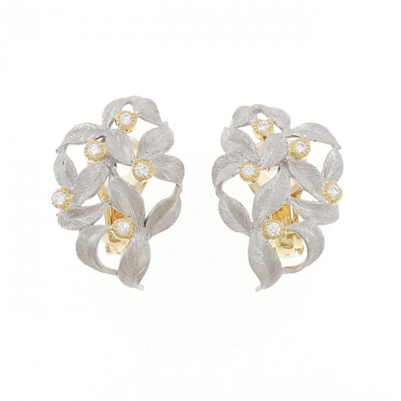 PT900/18KYG ダイヤモンド ピアス/イヤリング 0.24CT