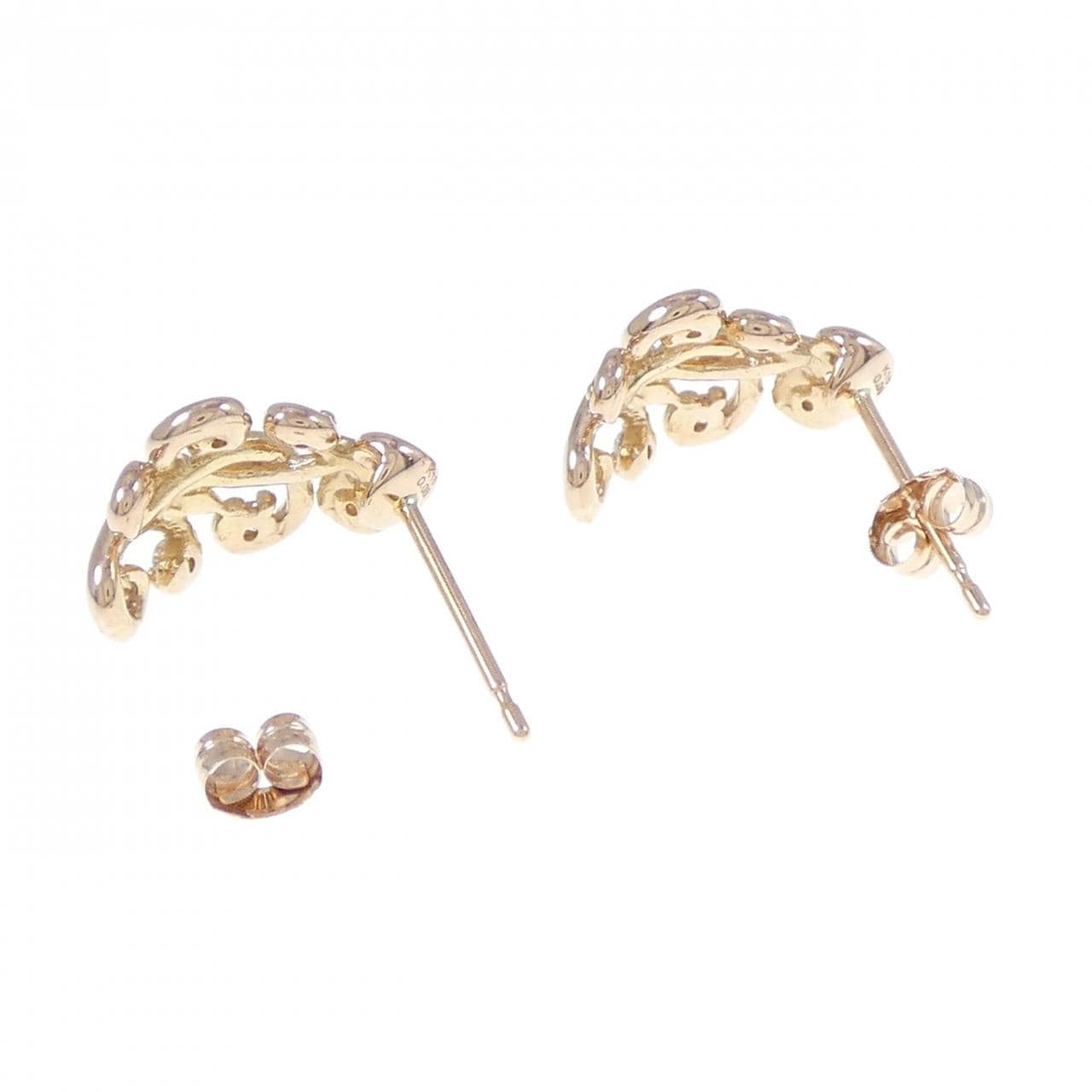 K18PG ダイヤモンド ピアス 0.12CT
