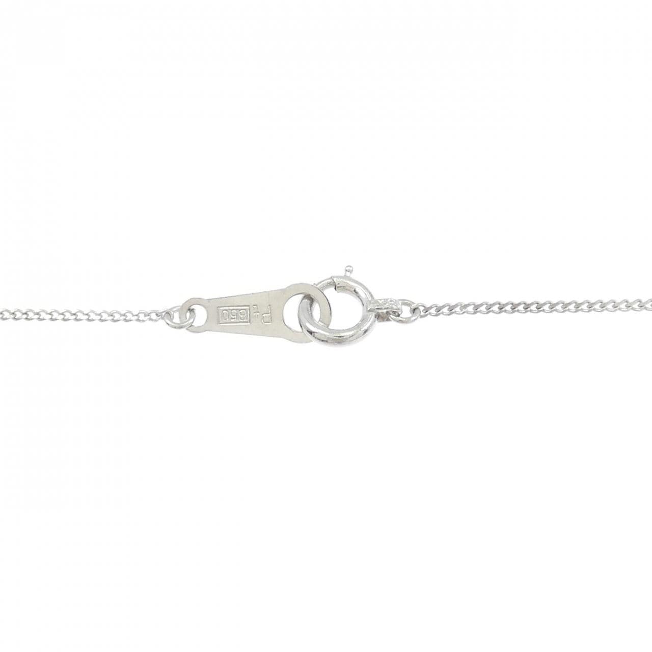 PT900/PT850 ルビー ネックレス 0.36CT