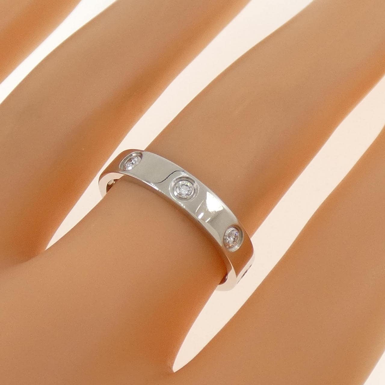 カルティエ ミニラブ フルダイヤ リング