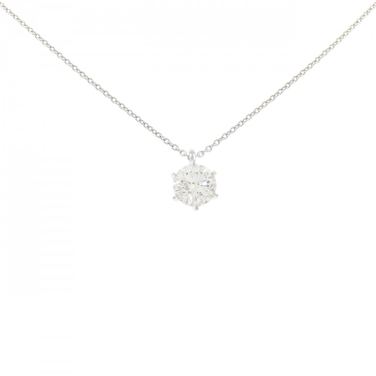 【リメイク】PT900/PT850 ダイヤモンド ネックレス 1.003CT G SI2 VG