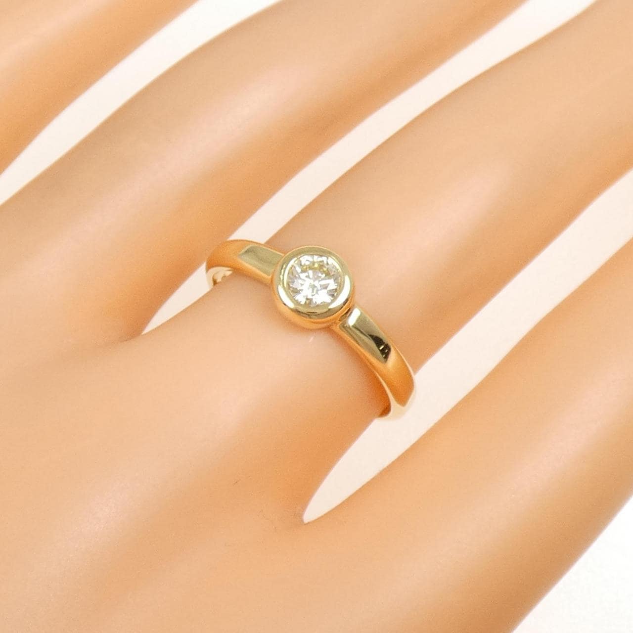 K18YG ダイヤモンド リング 0.30CT