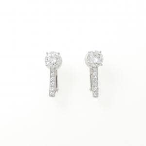 PT900 ダイヤモンド イヤリング 0.535CT 0.565CT G VS1-VS2 VG