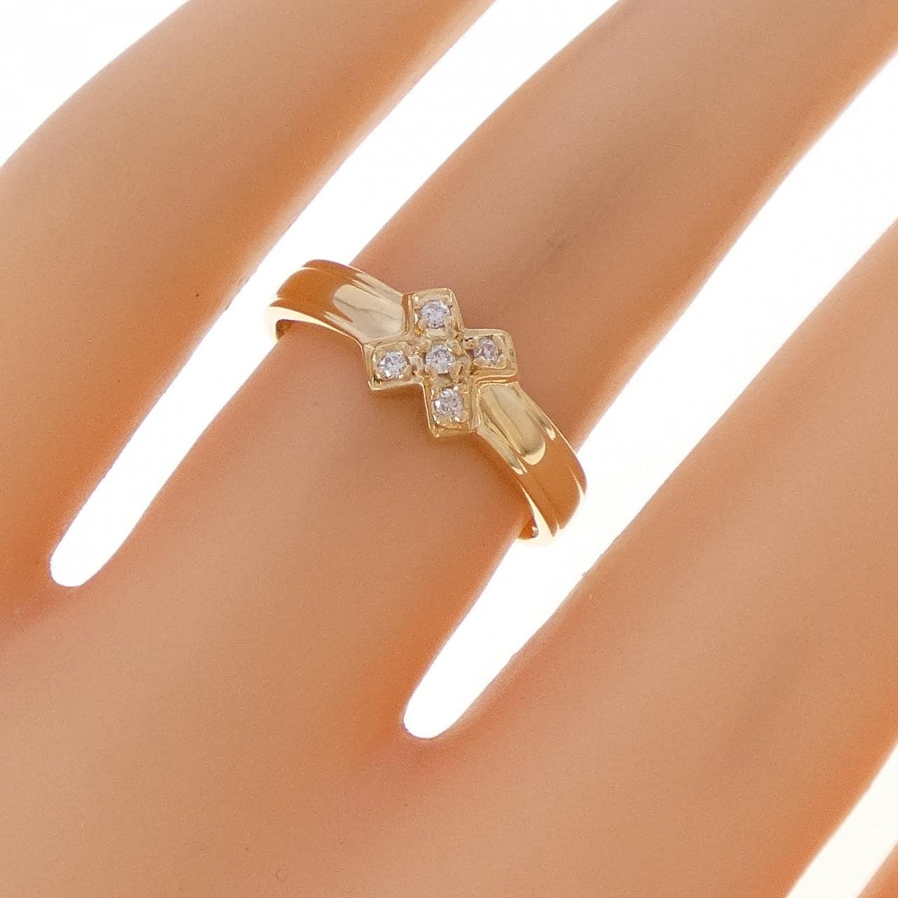 K18YG ダイヤモンド リング 0.05CT
