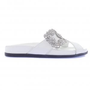 マノロブラニク MANOLO BLAHNIK CHILANGI チランギ ジュエルバックル サンダル
