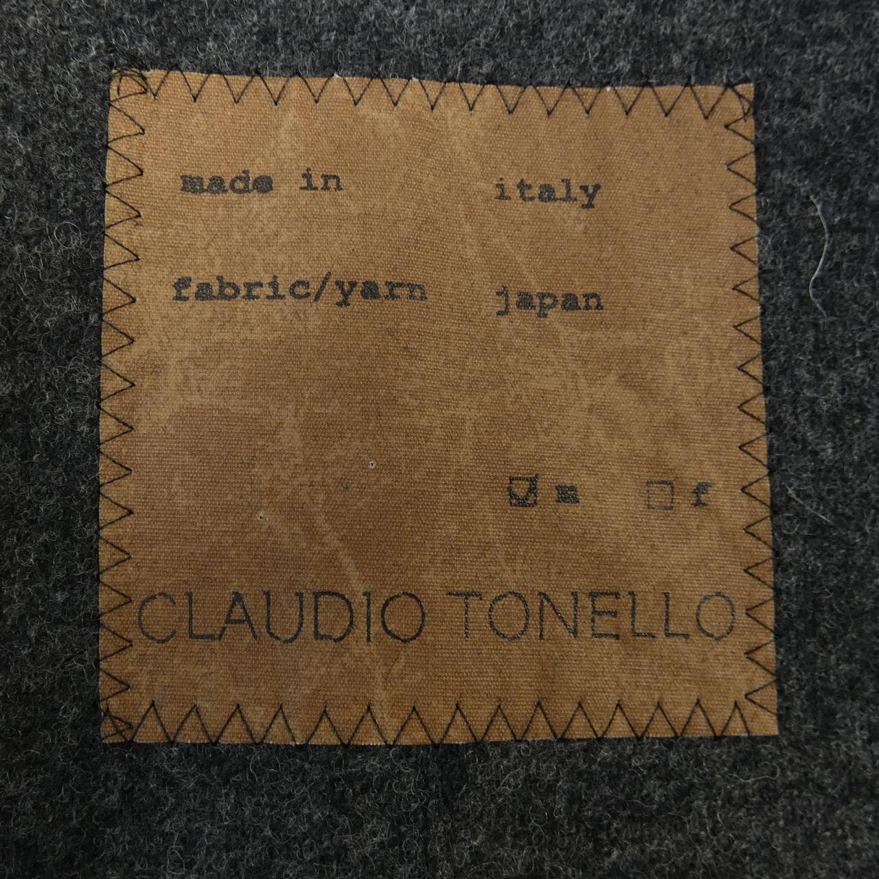 CLAUDIOTONELLO コート