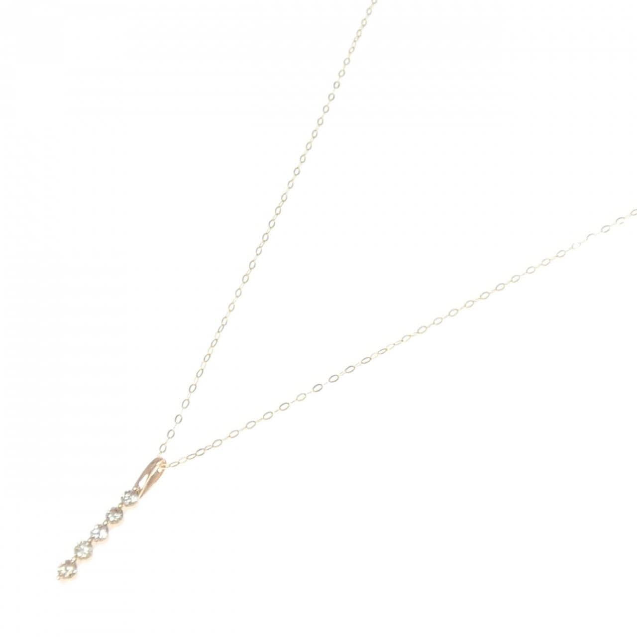 K18PG/K18YG ダイヤモンド ネックレス 0.30CT
