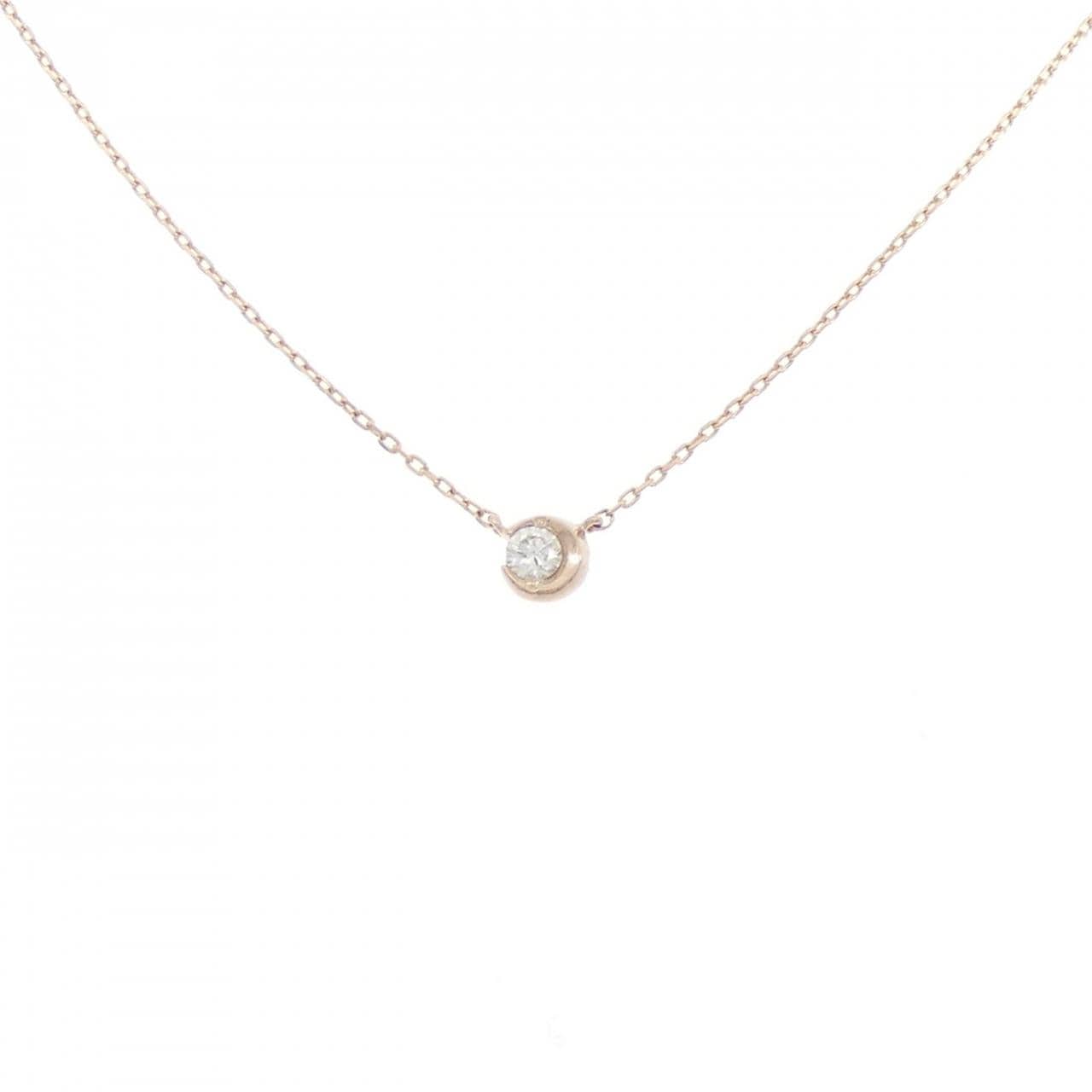 スタージュエリー ムーンセッティング ネックレス 0.04CT