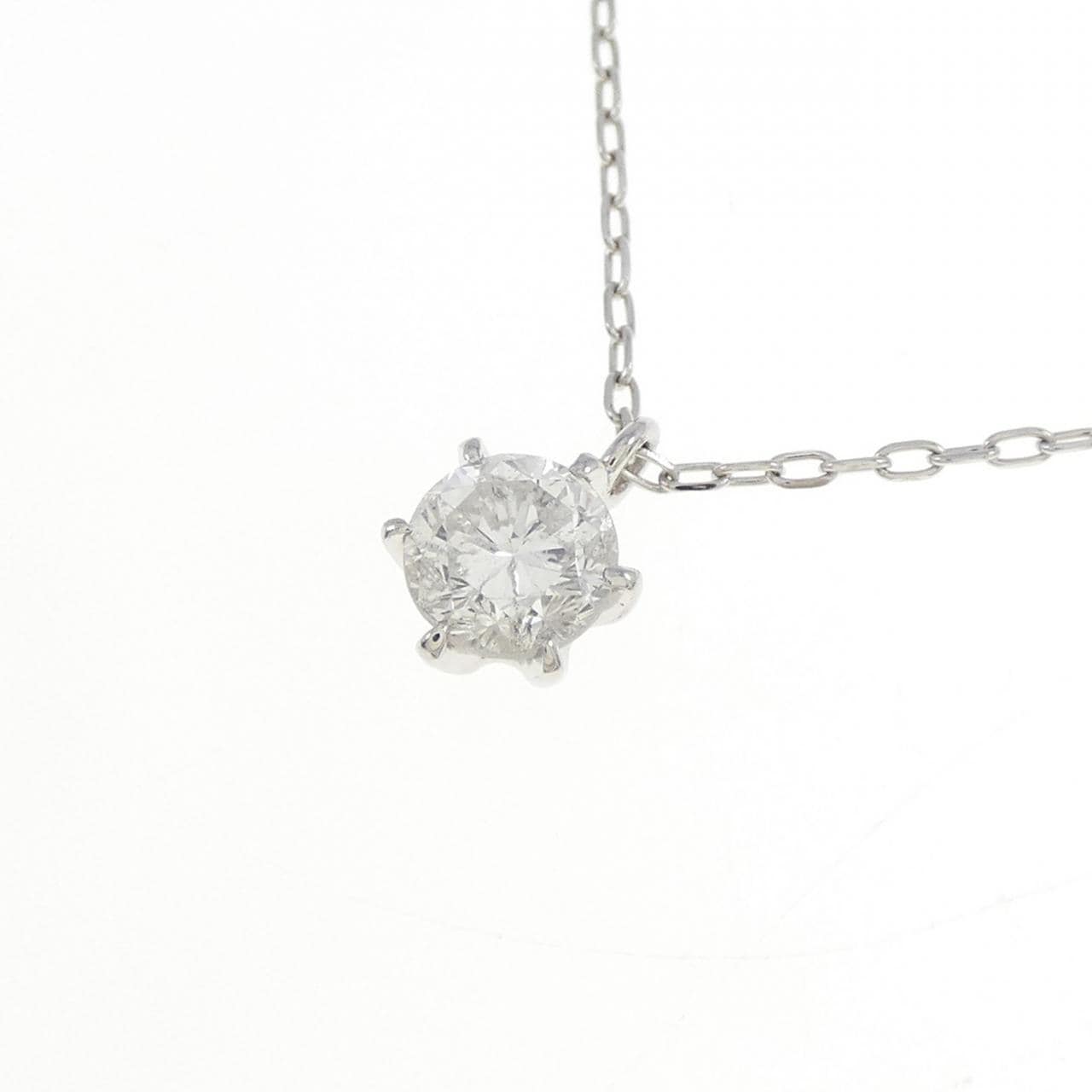 PT850 ソリティア ダイヤモンド ネックレス 0.591CT