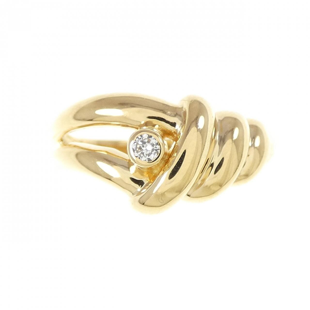 K18YG ダイヤモンド リング 0.04CT