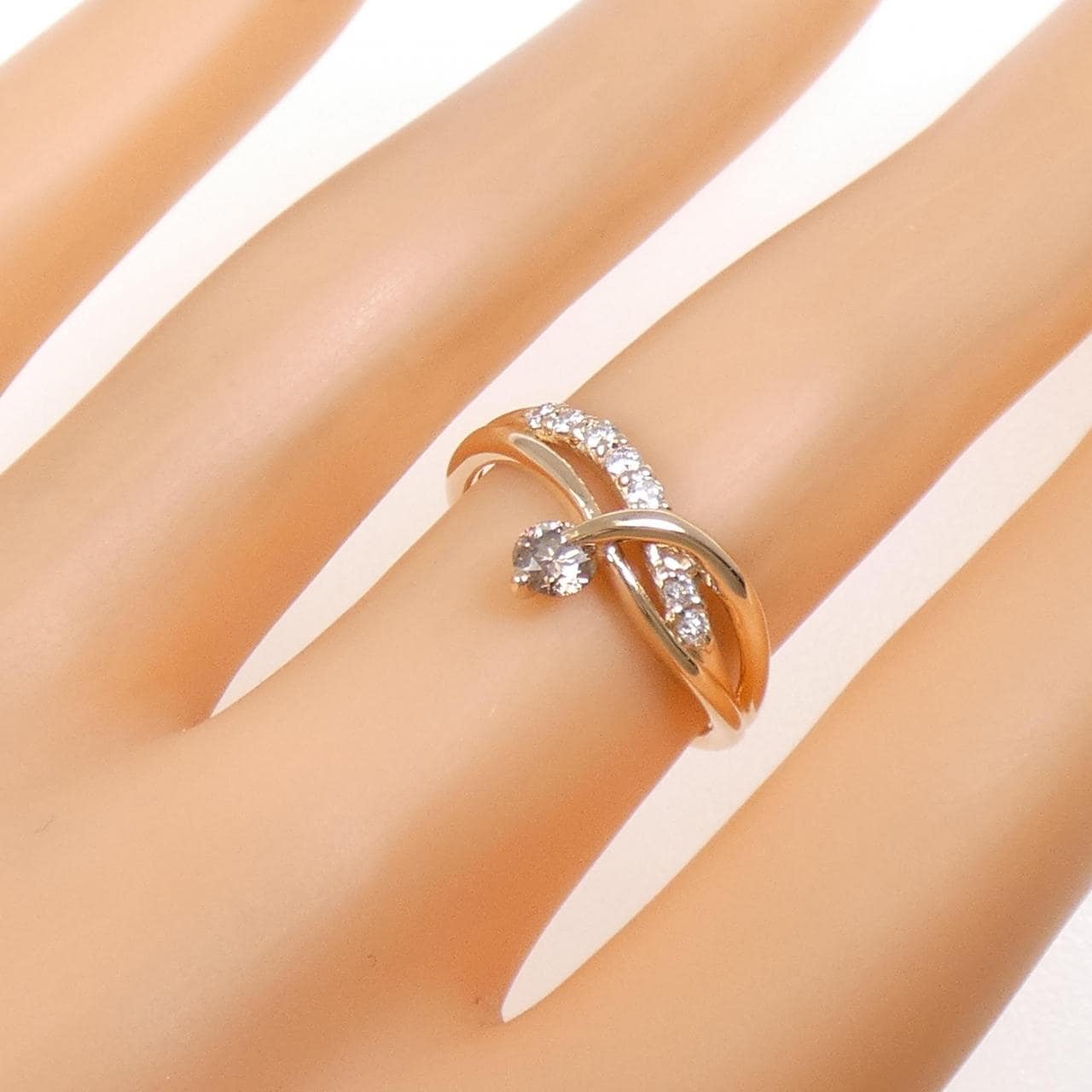 K10PG ダイヤモンド リング 0.20CT