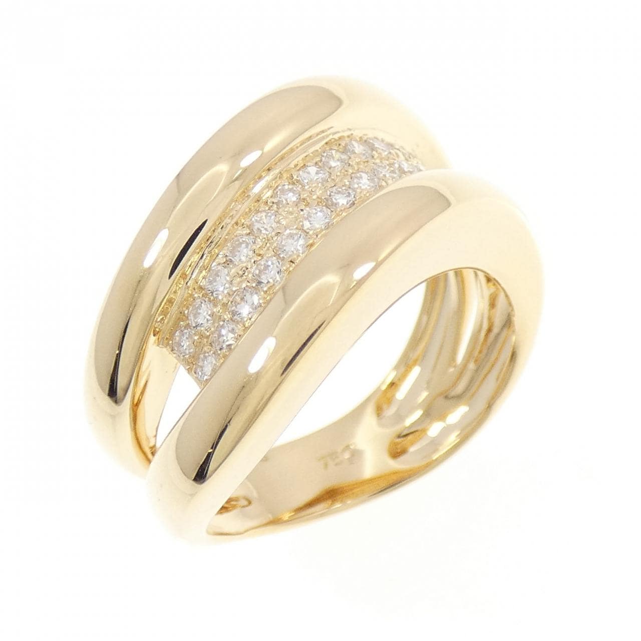 750YG ダイヤモンド リング 0.33CT