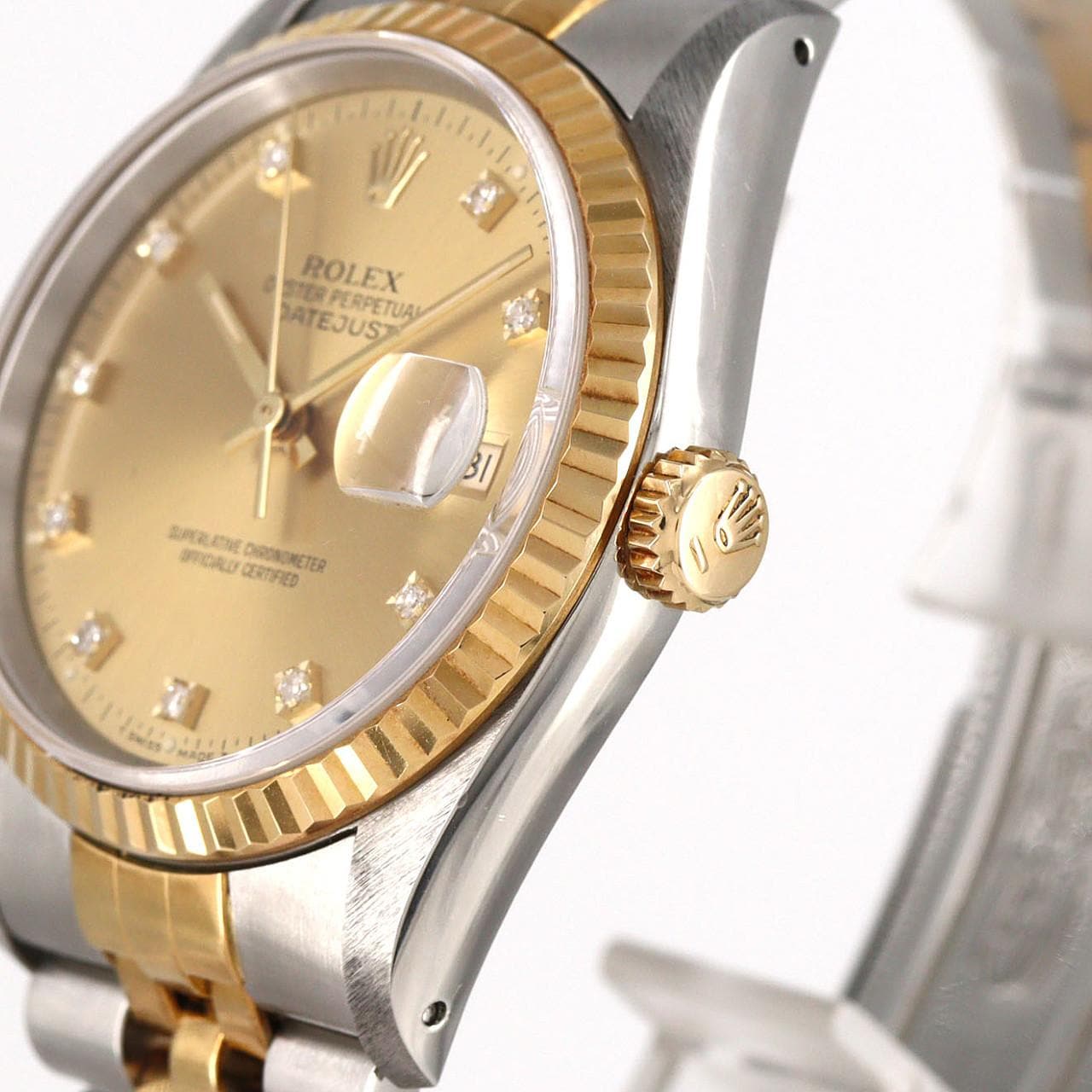 ロレックス デイトジャスト 16233G. SSxYG 自動巻 X番