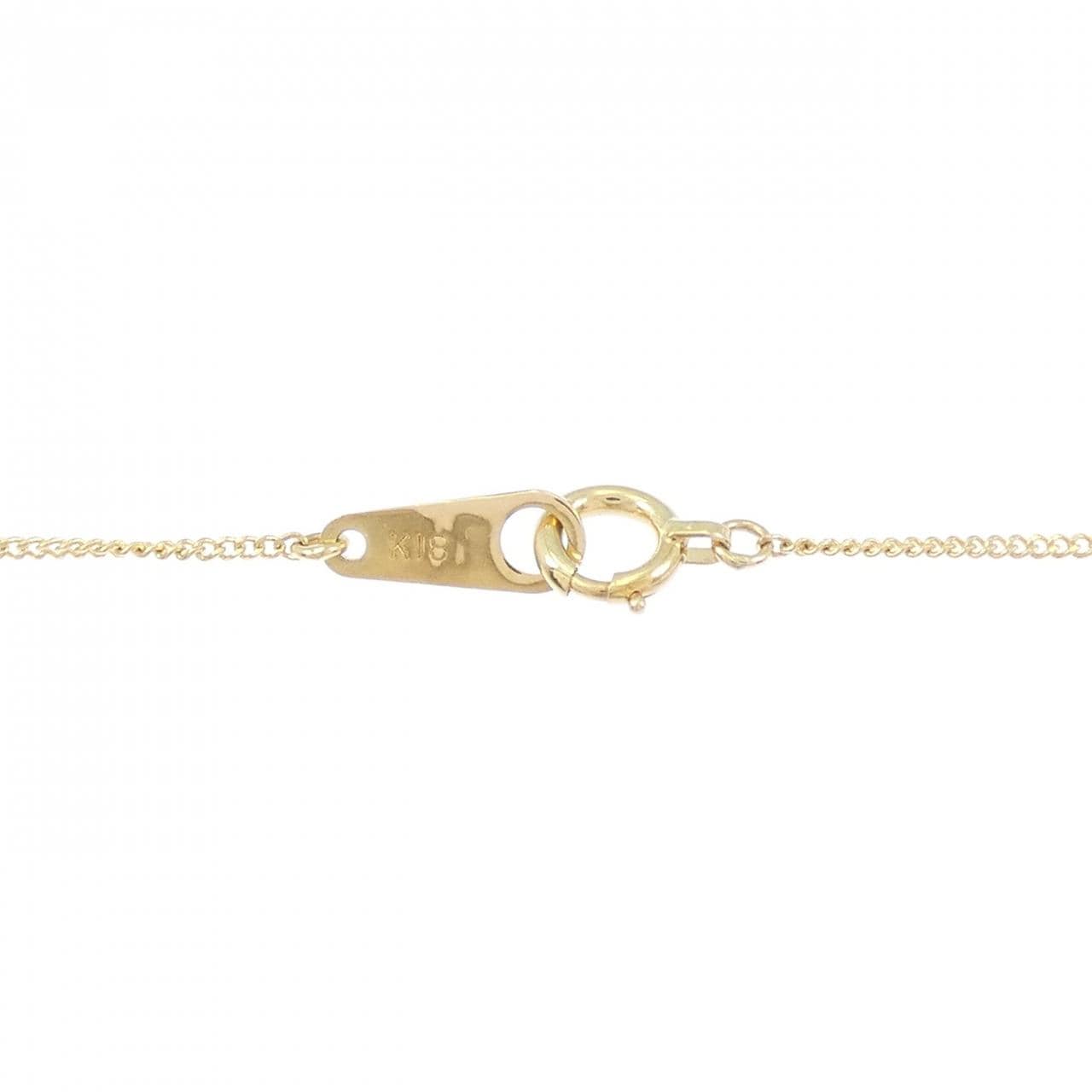 K18YG/K18WG彩色寶石項鏈