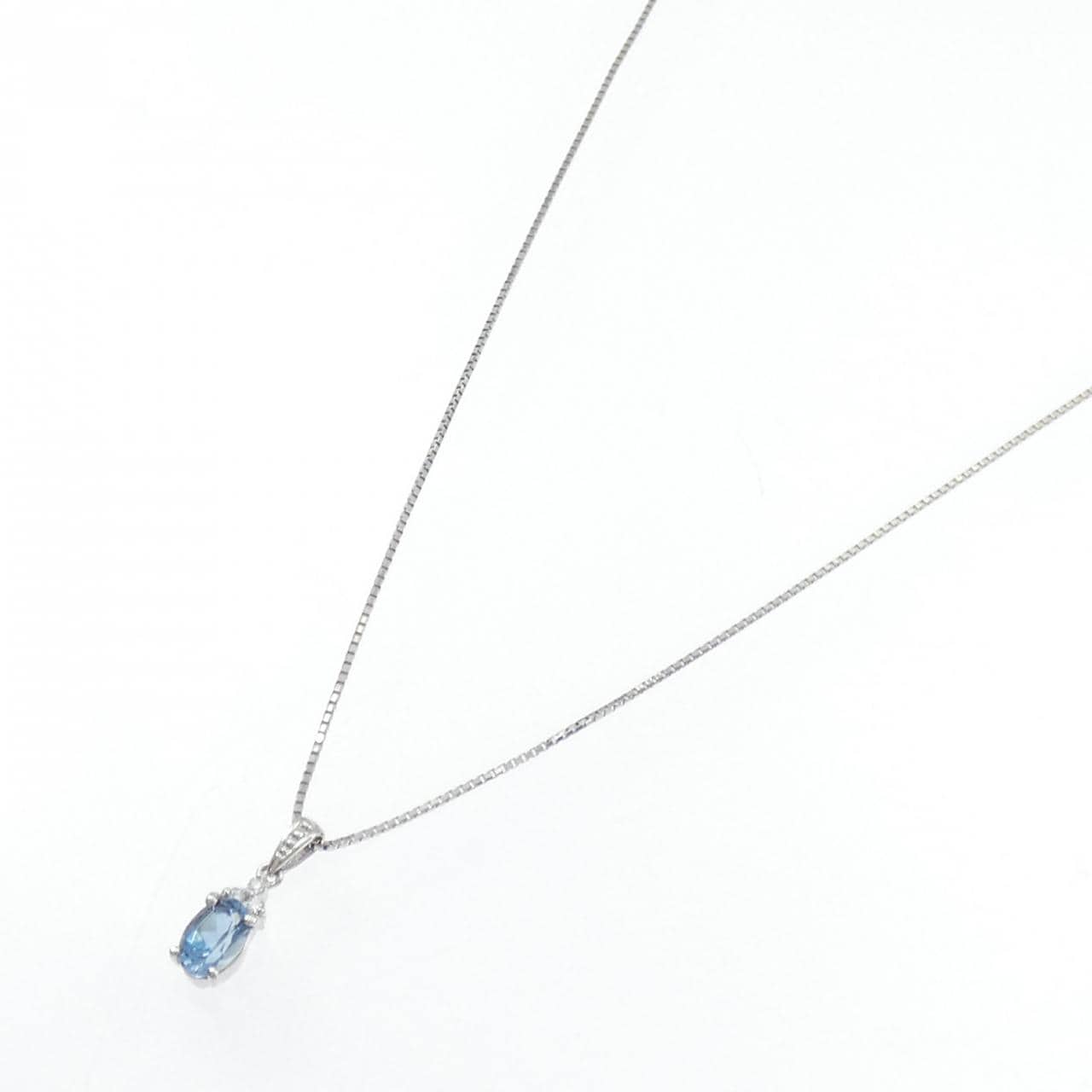 PT900/PT850海蓝宝项链 0.43克拉