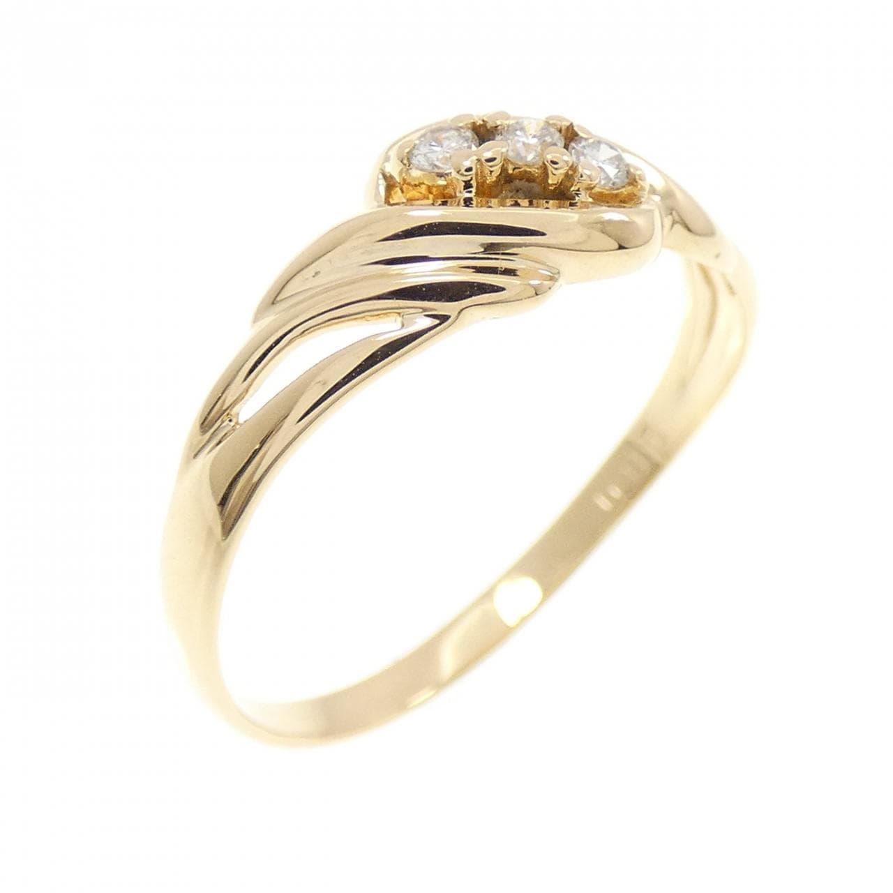 K18YG ダイヤモンド リング 0.05CT