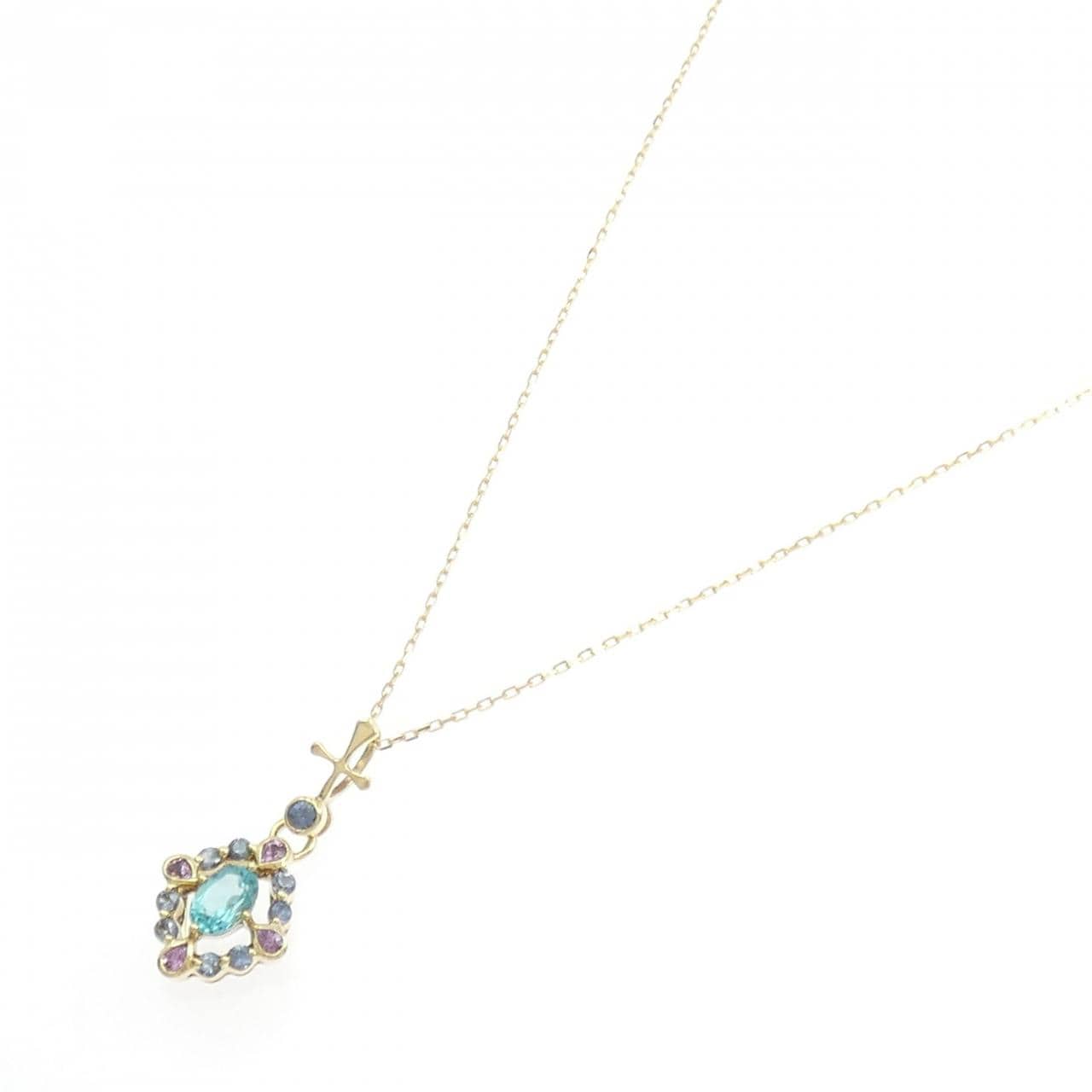 750YG/K18YG アパタイト ネックレス 0.54CT