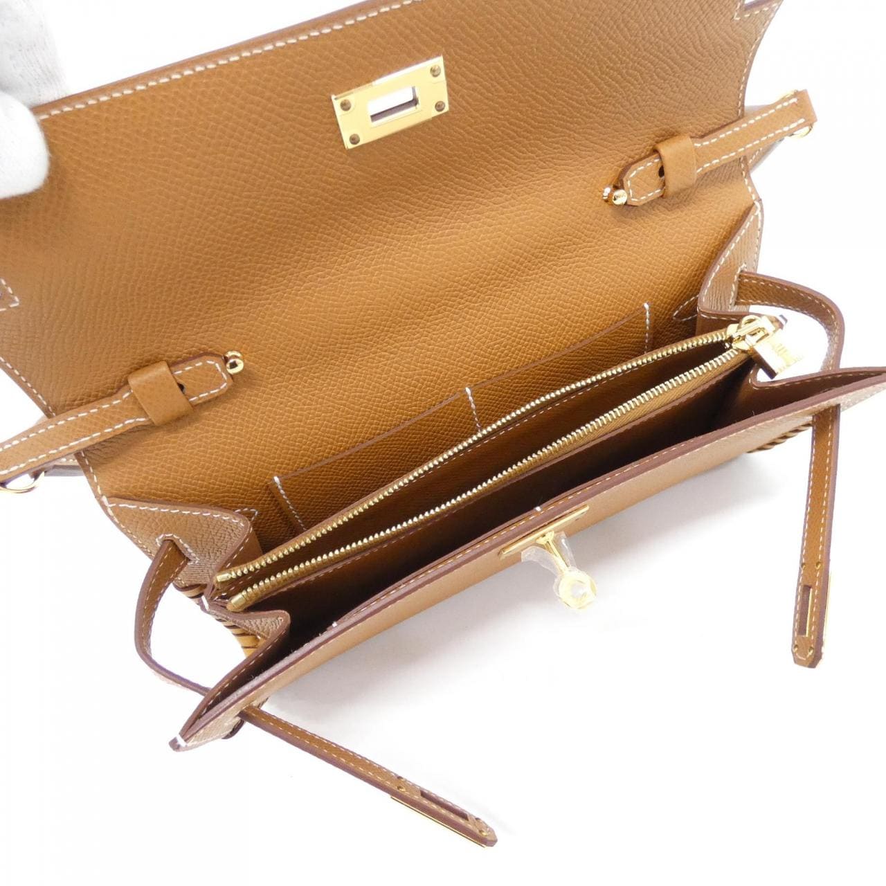 [未使用品] HERMES Kelly To Go Trace 085105CC 单肩钱包