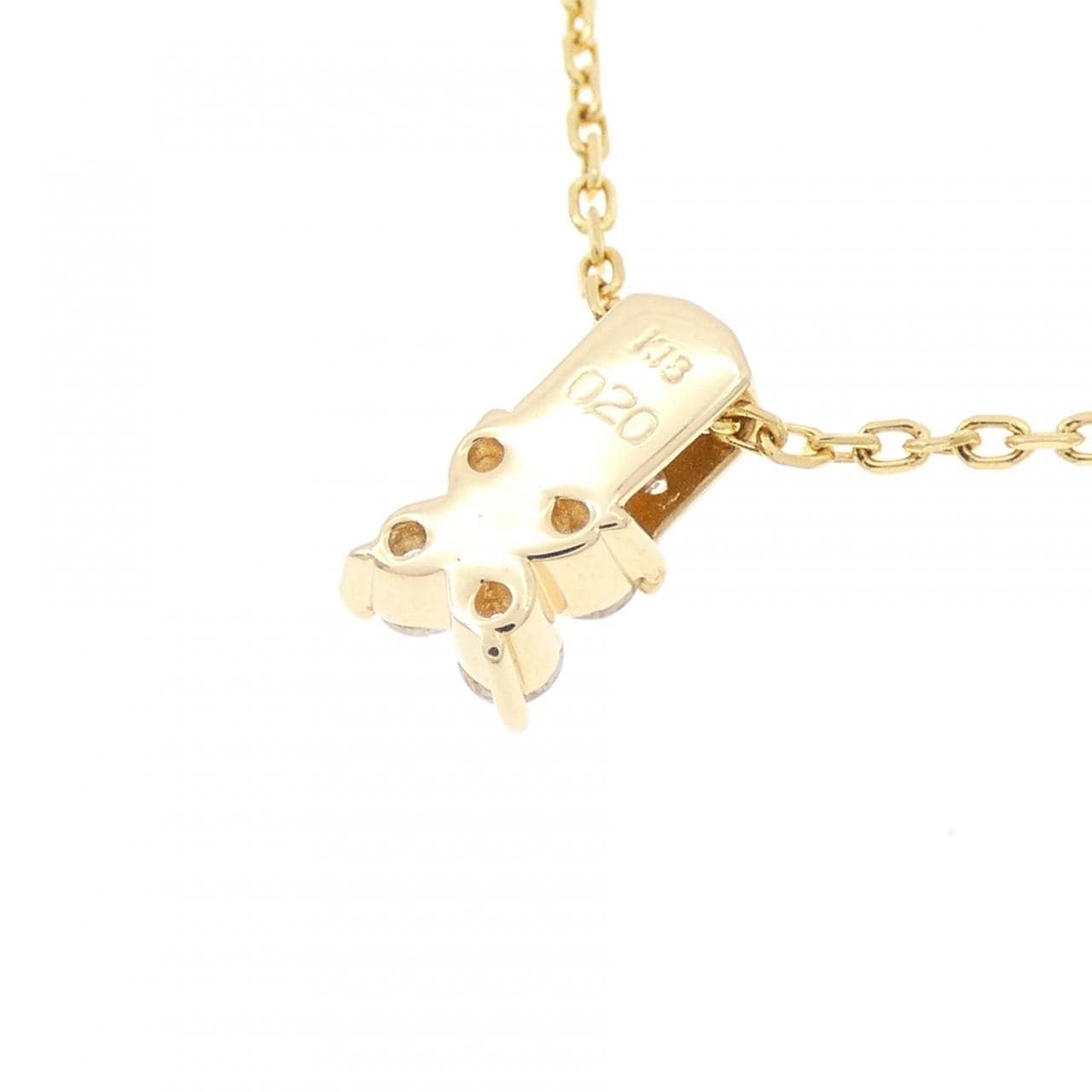 K18YG ダイヤモンド ネックレス 0.20CT