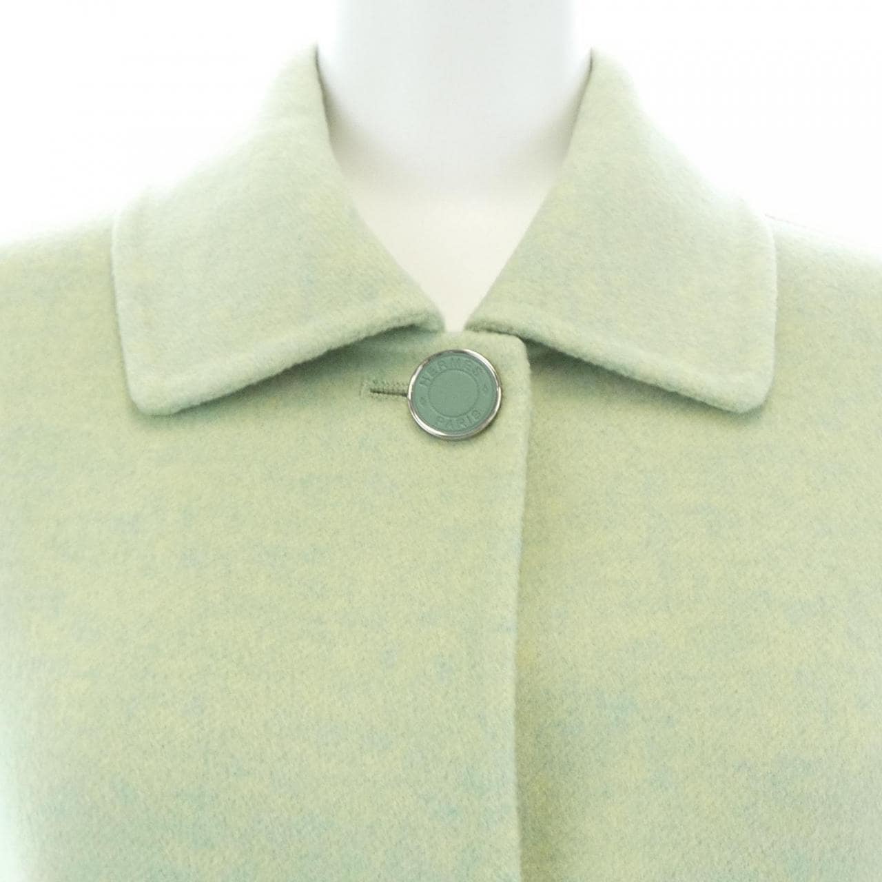 エルメス HERMES クルードセル ラムスキンボタン ダブルフェイス 4H0101DA ロングベスト