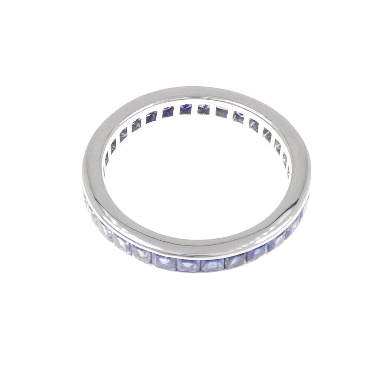 750WG フルエタニティ サファイヤ リング 1.71CT