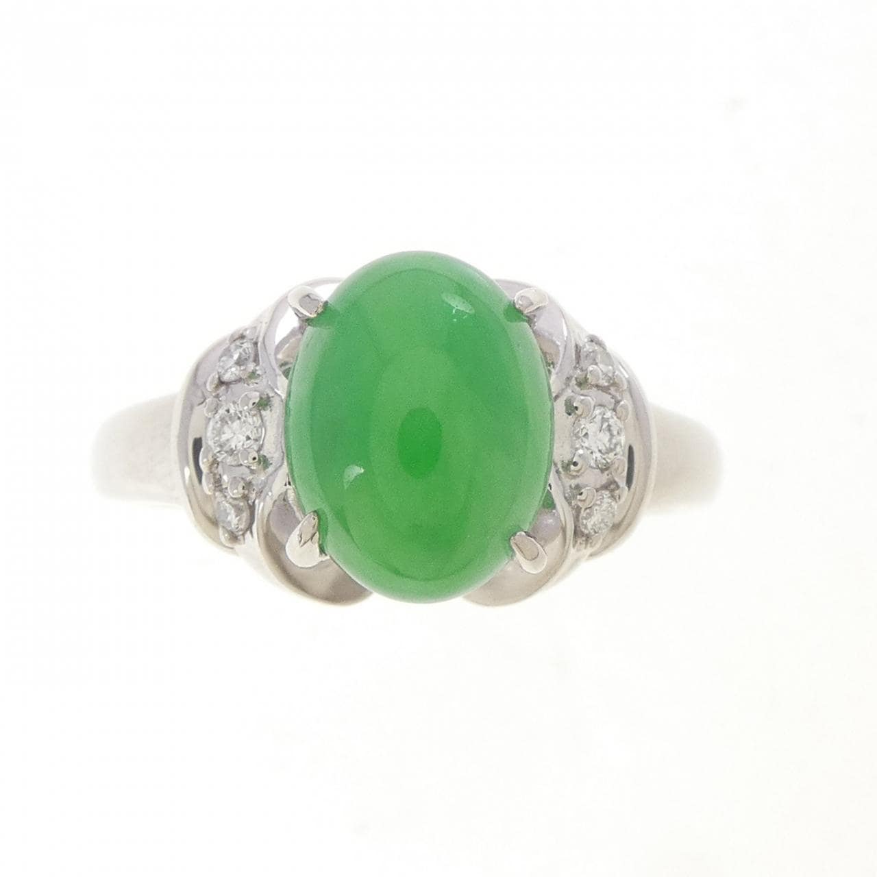 PT900 ヒスイ リング 2.75CT
