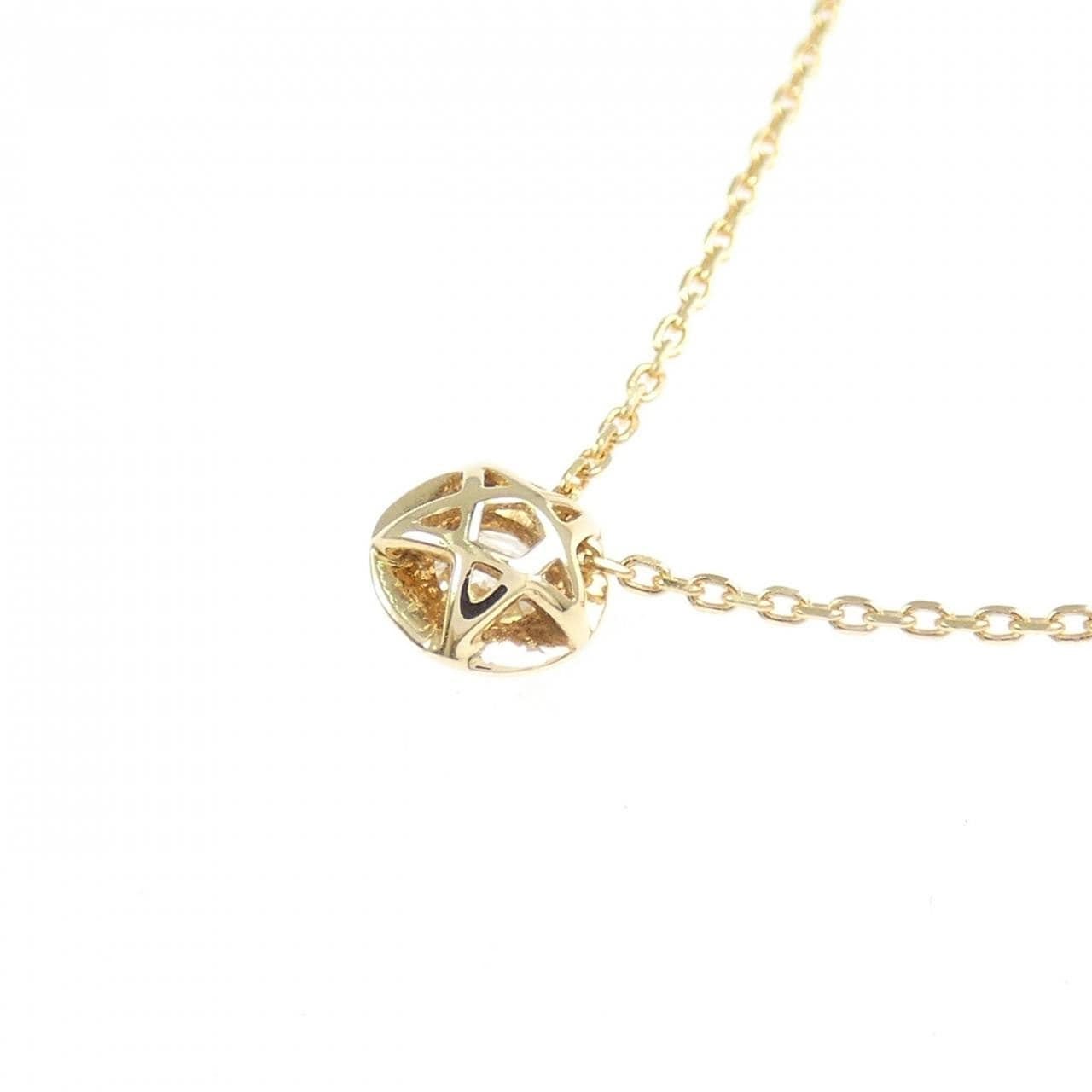 K18YG ダイヤモンド ネックレス 0.137CT