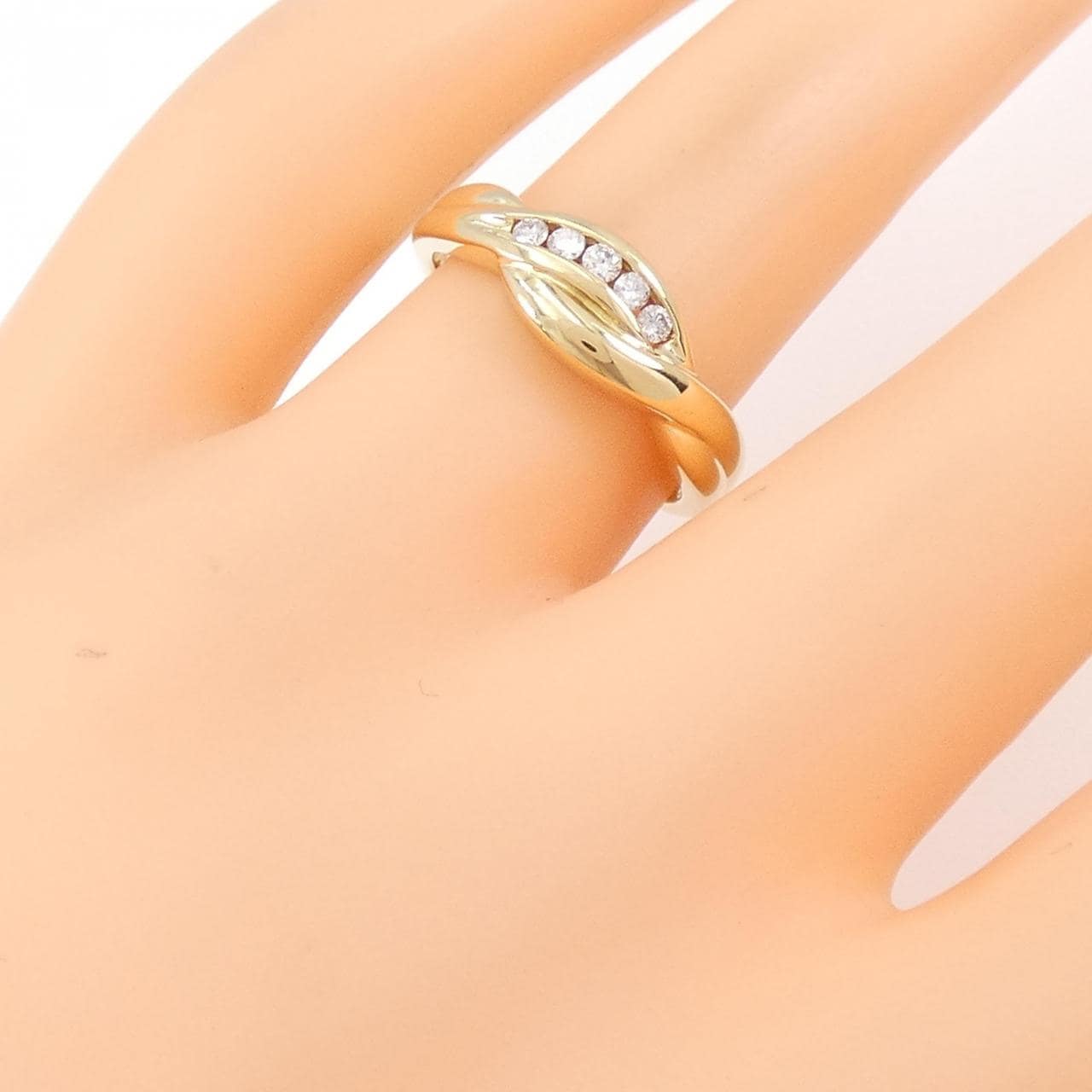 K18YG ダイヤモンド リング 0.10CT