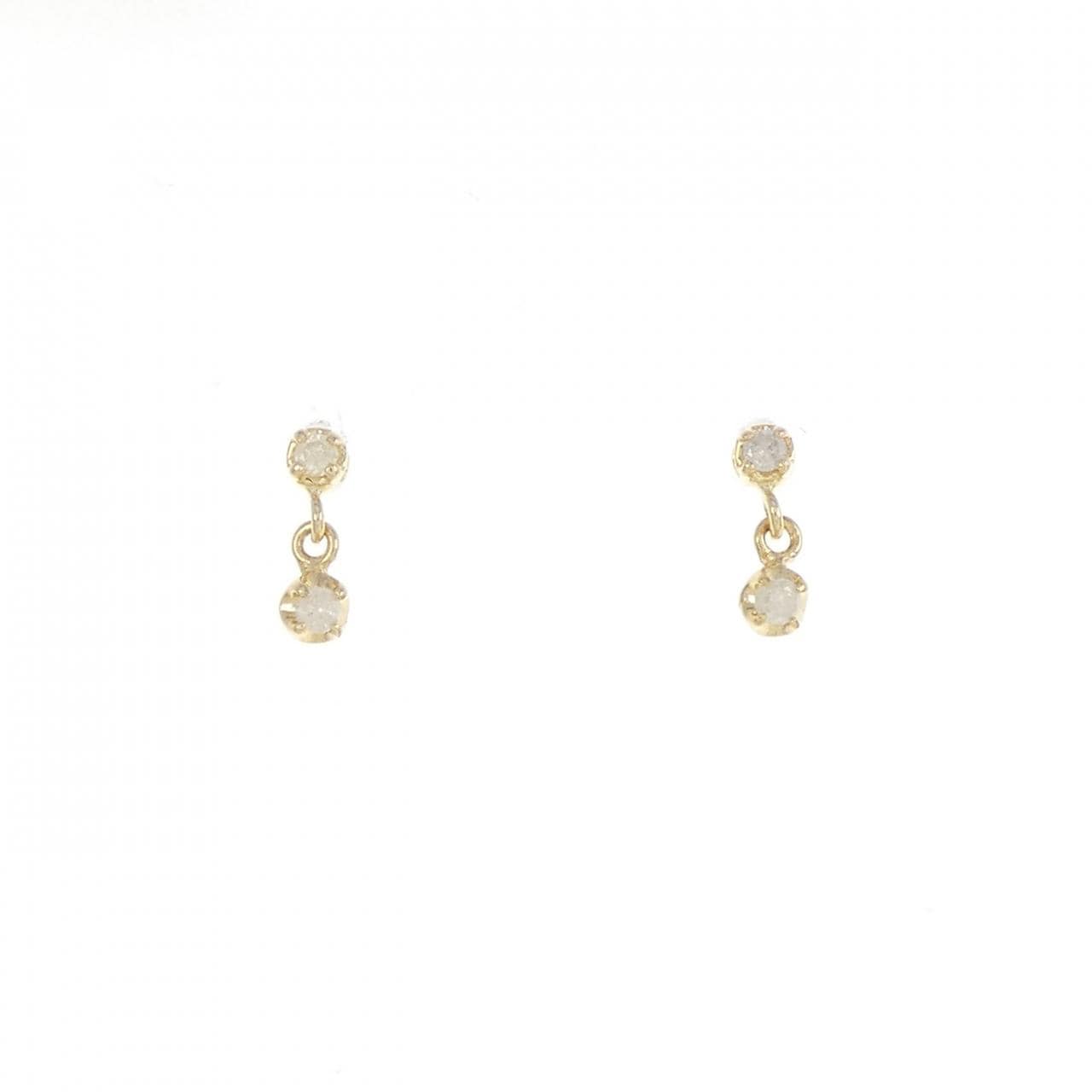 K18YG Diamond earrings