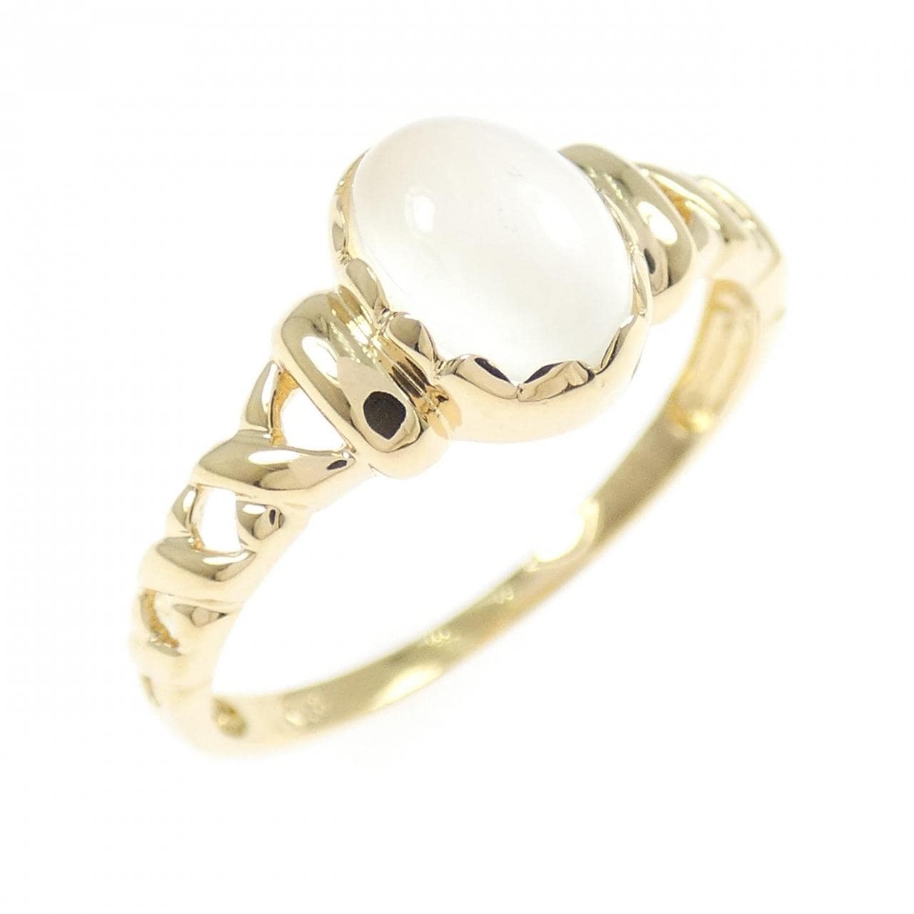 K18YG ムーンストーン リング