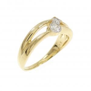 K18YG ダイヤモンド ピンキー リング 0.21CT