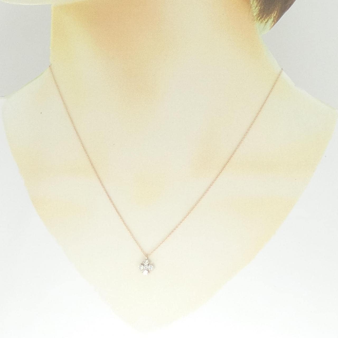 K18PG ダイヤモンド ネックレス 0.332CT