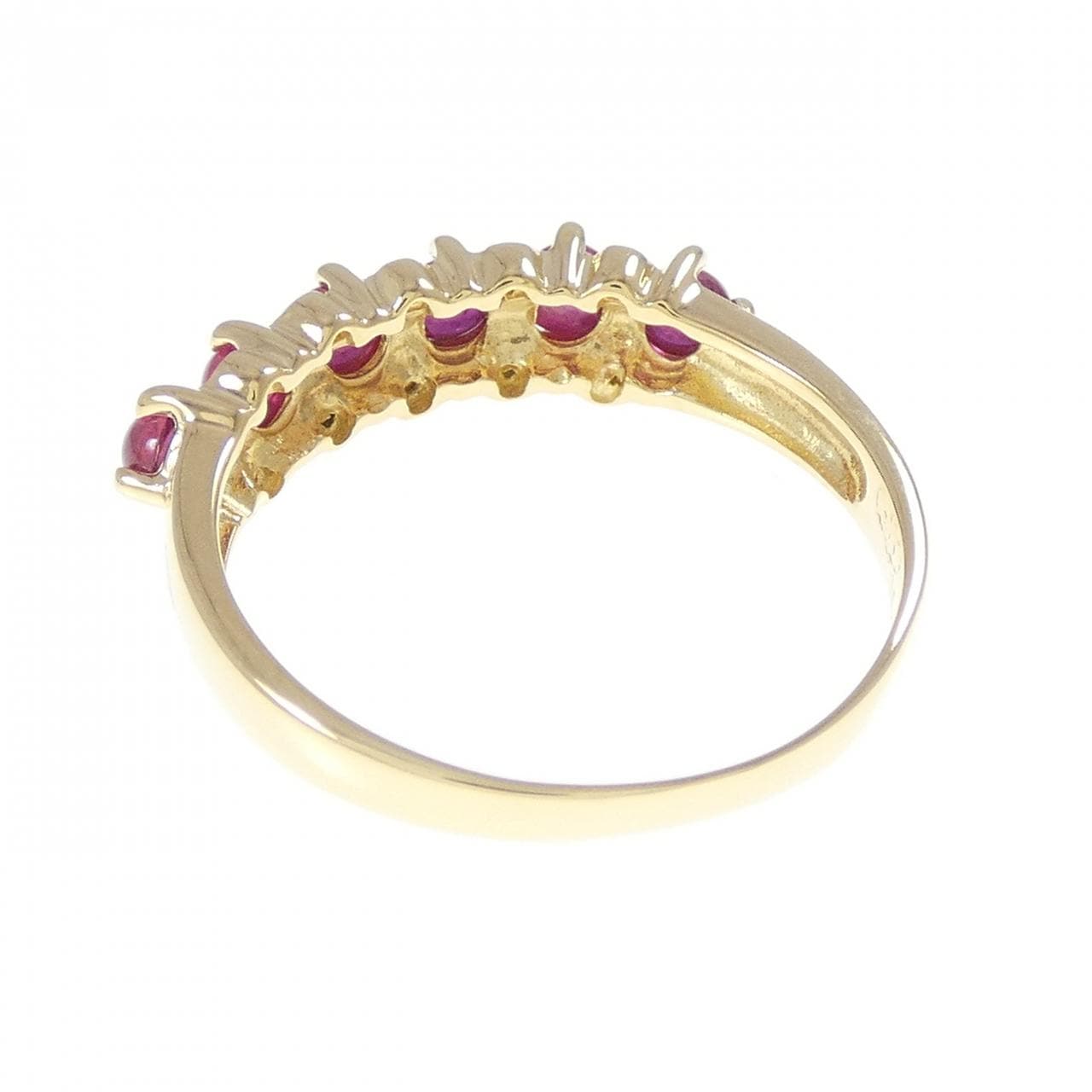 K18YG ルビー リング 0.90CT