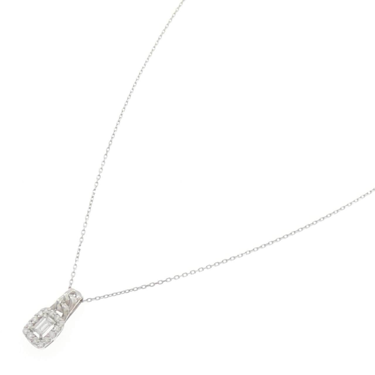 【新品】PT900/PT850 ダイヤモンド ネックレス 0.15CT