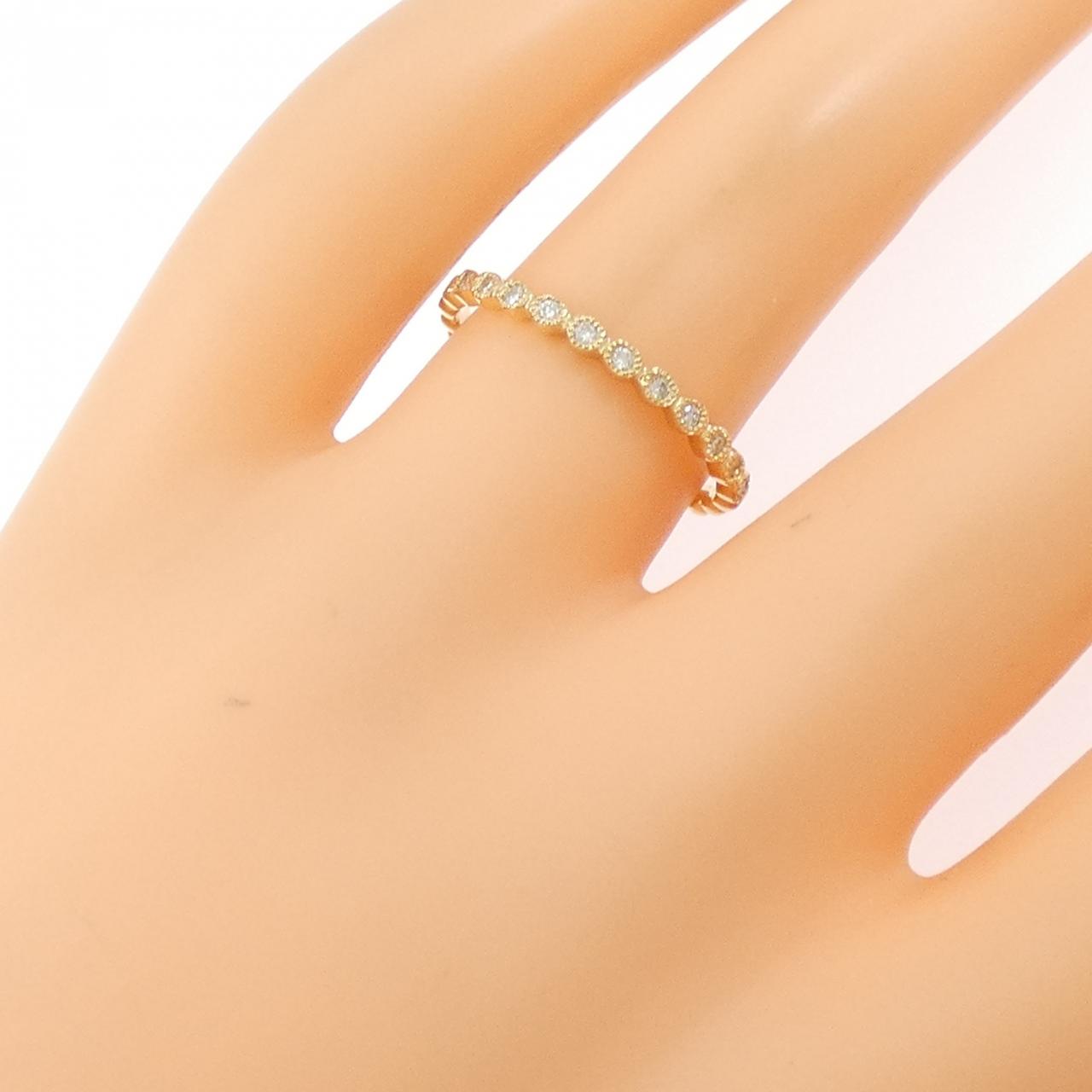 【リメイク】K18YG ダイヤモンド リング 0.10CT