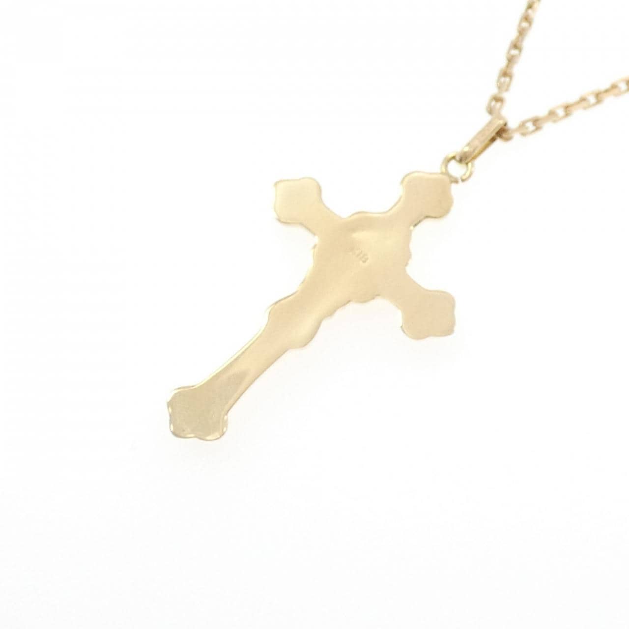 K18YG クロス ネックレス