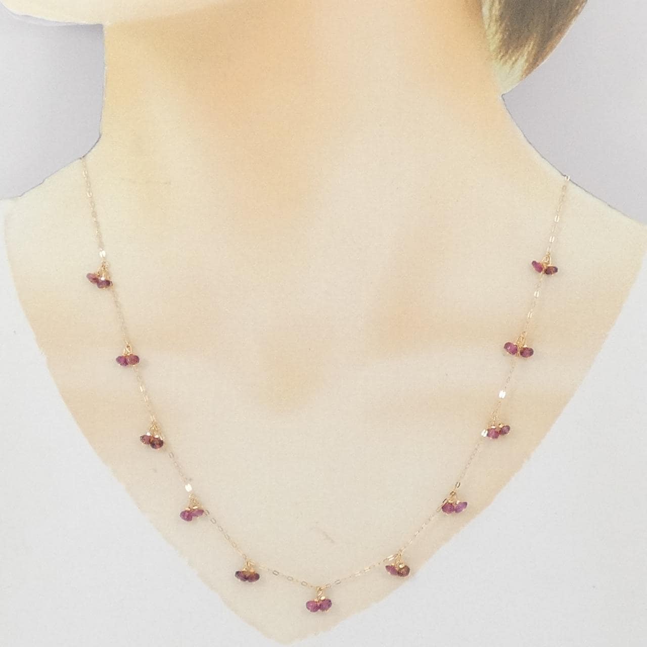 K18PG トルマリン ネックレス 4.30CT