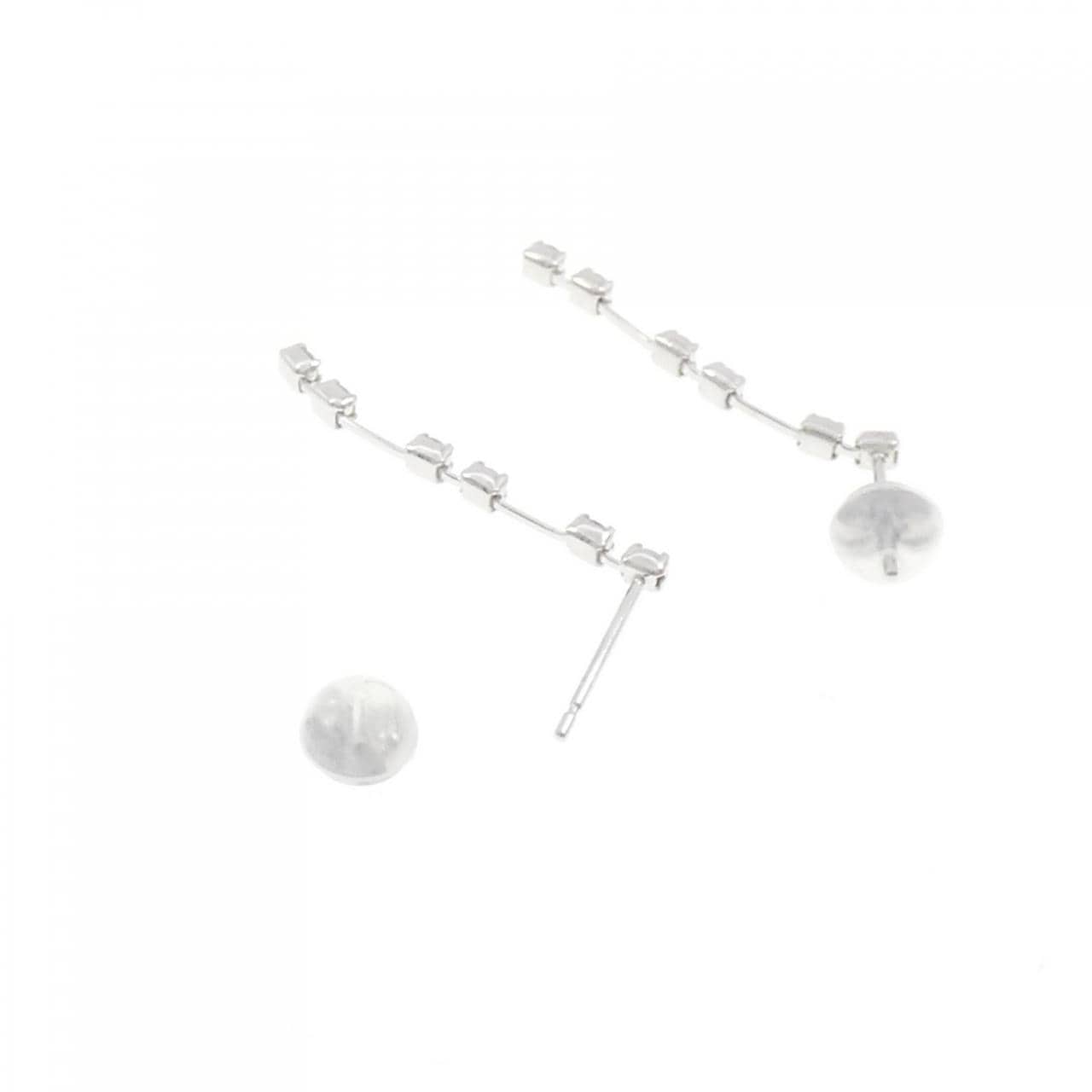 K18WG ダイヤモンド ピアス 0.24CT