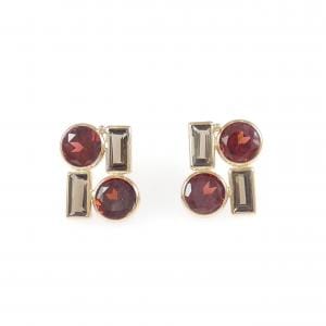 K18PG ガーネット ピアス