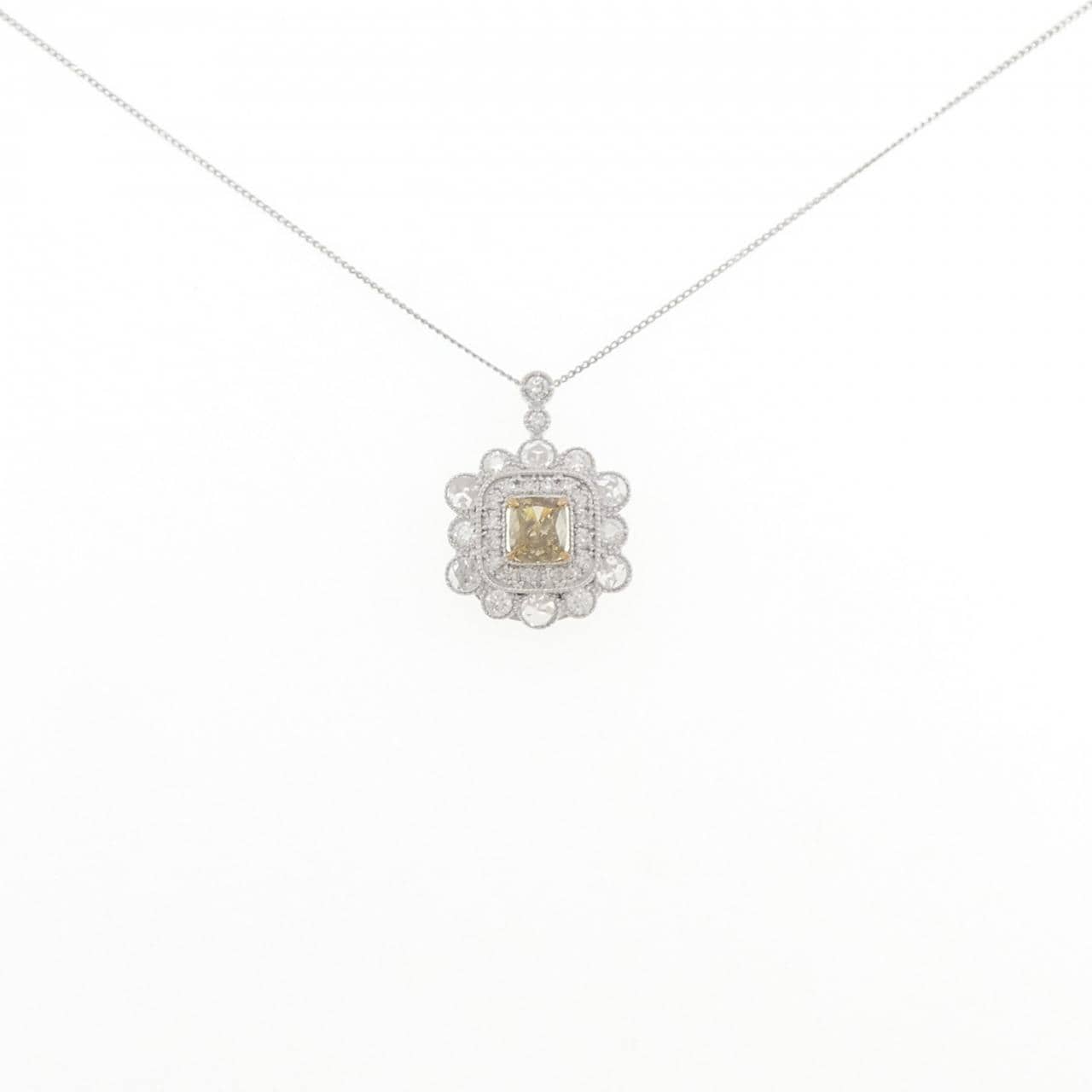 PT950/PT850 ダイヤモンド ネックレス 0.555CT