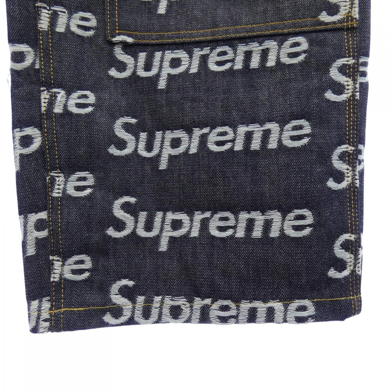 シュプリーム SUPREME Jacquard Logos Double Kne ジーンズ