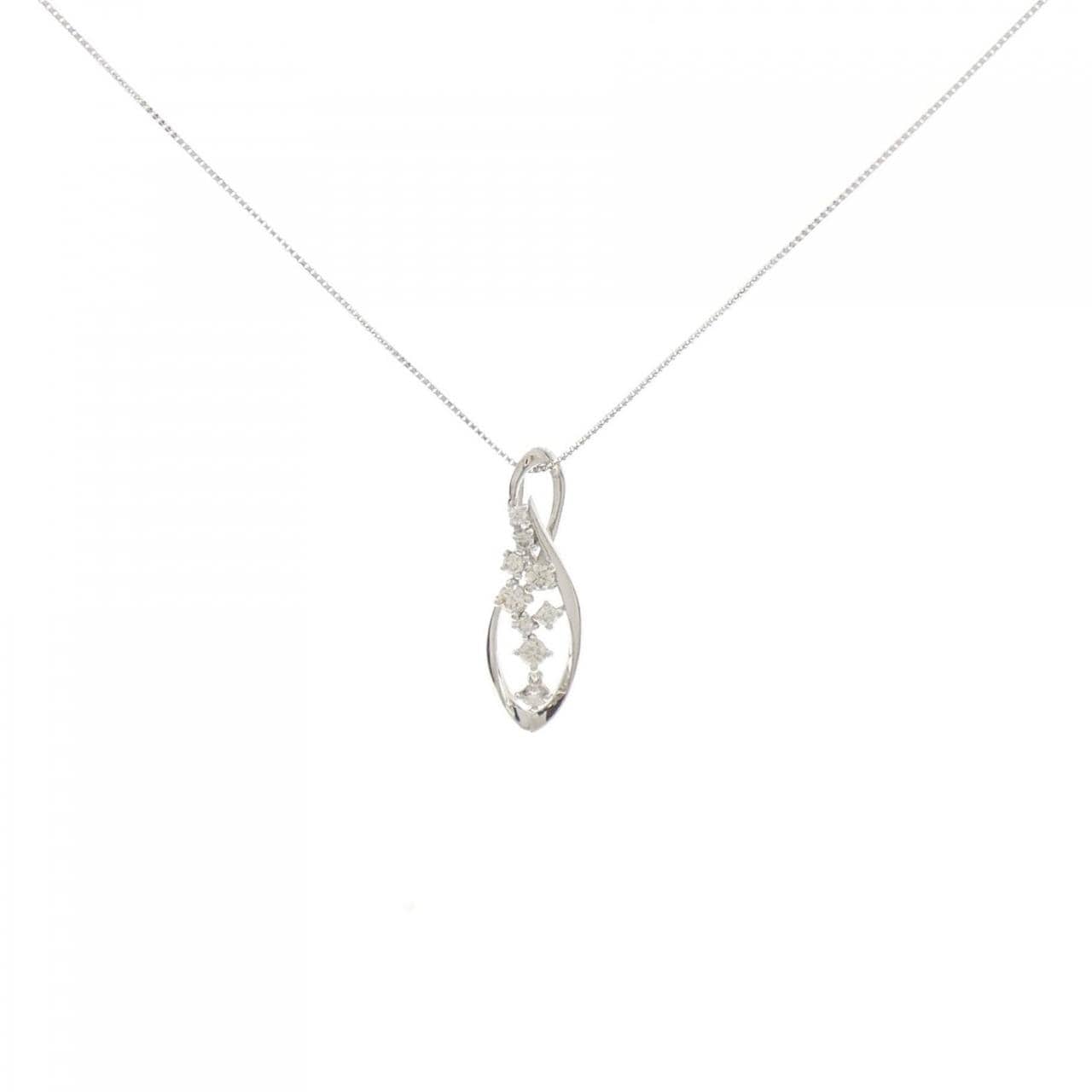 PT900/PT850 ダイヤモンド ネックレス 0.30CT
