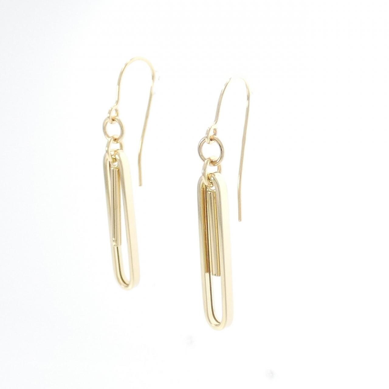 750YG earrings