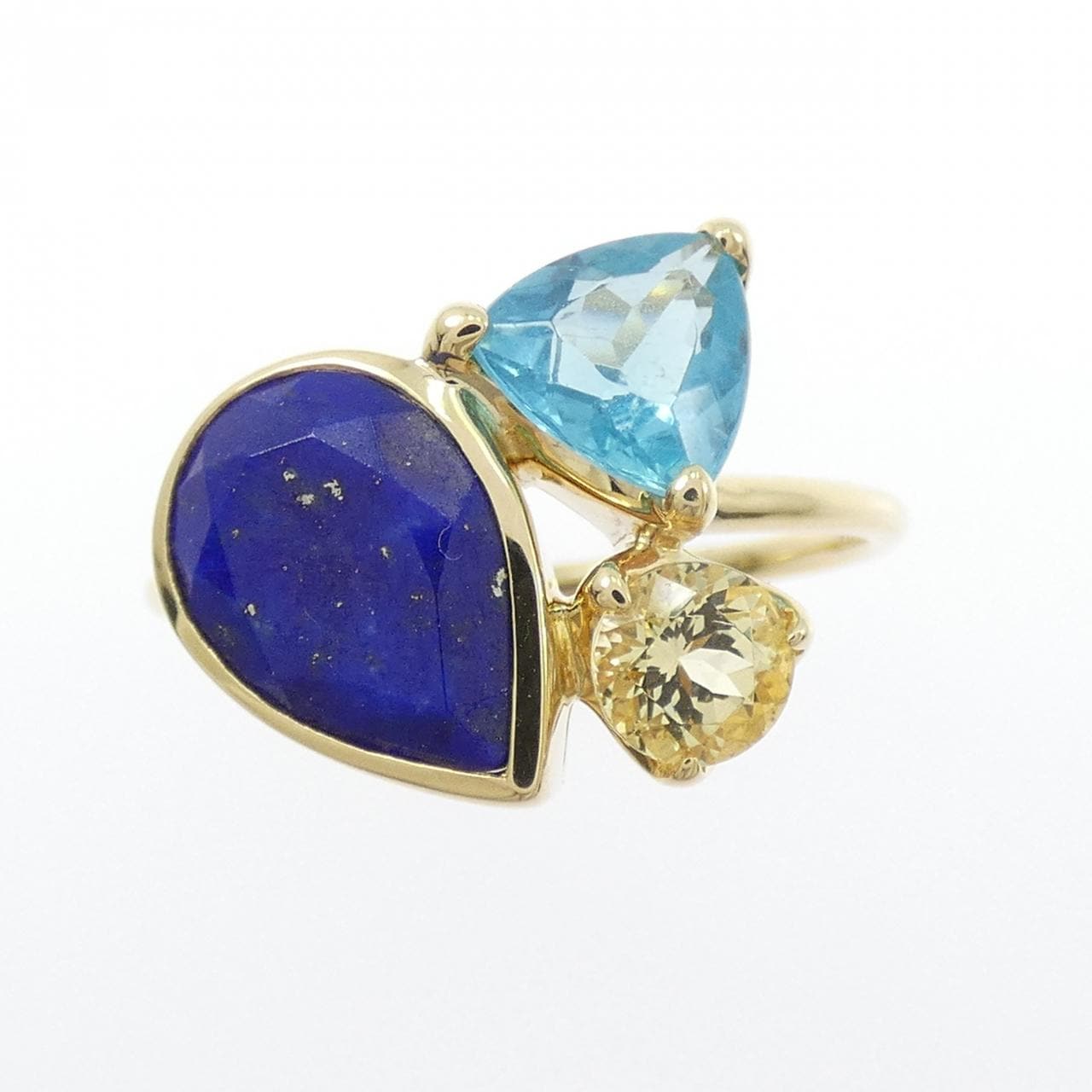 K18YG カラーストーン リング