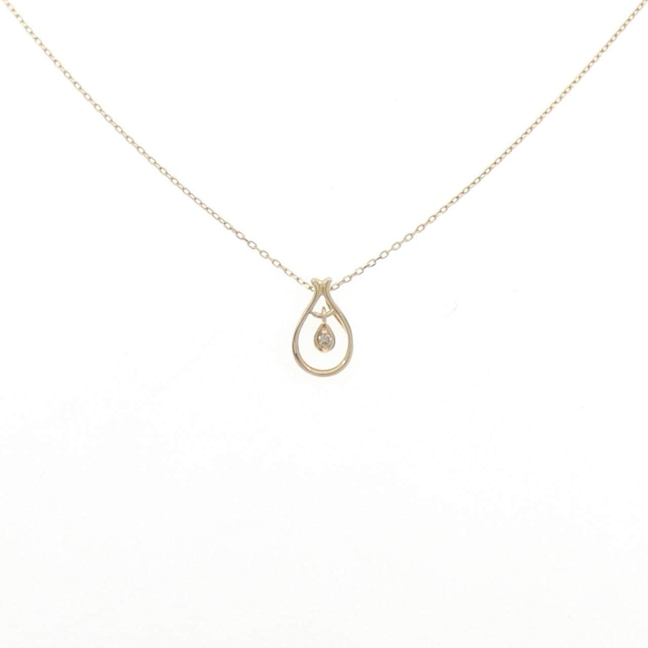 K10YG ダイヤモンド ネックレス 0.01CT